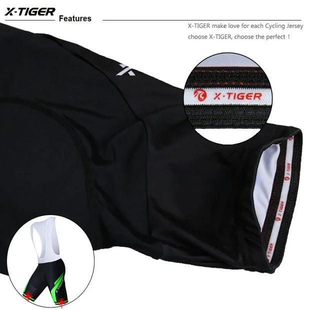 Pro Summer Shockproof 5D GEL Pad Cushion MTB Bicycle Bib Tights