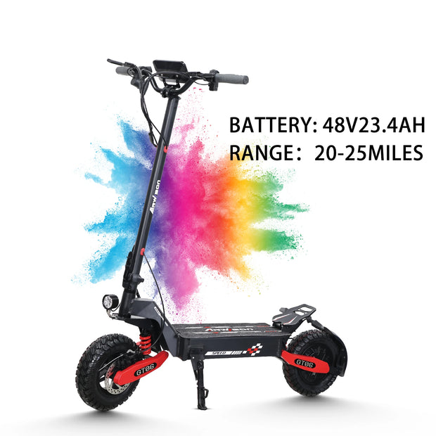 1200W Foldable E-Scooter for Adults -Max Speed 30MPH, 48V 13AH/23.4AH, 11"Off-Road Tires