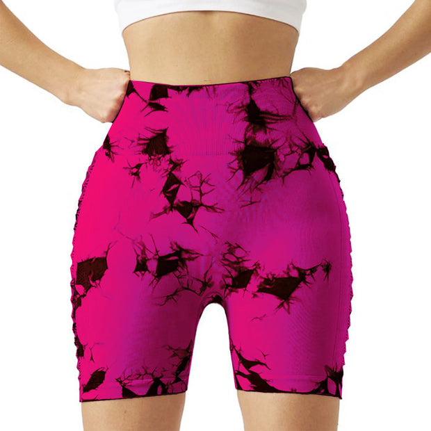 Women s High Waist Non-See Through Workout Shorts with Side Pockets