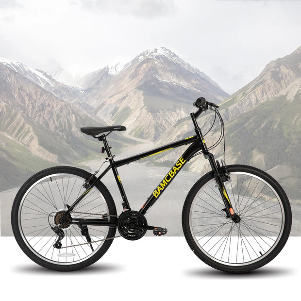 26 and 27.5 Inch Mountain Bike with 21 Speeds, High-Tensile Steel Frame, V Brake for Adult
