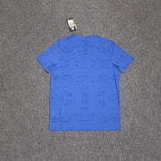 Ice silk stretch track and field short sleeved T-shirt for men loose and breathable, quick drying