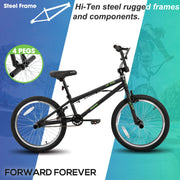 20 inch Freestyle Kids BMX Bike 360 Degree Gyro & 4 Pegs