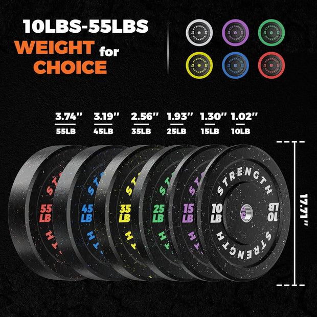 10lbs-55lbs Weight Plates Set for 2-inch Barbell