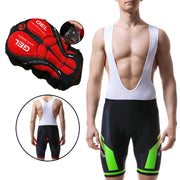 Pro Summer Shockproof 5D GEL Pad Cushion MTB Bicycle Bib Tights