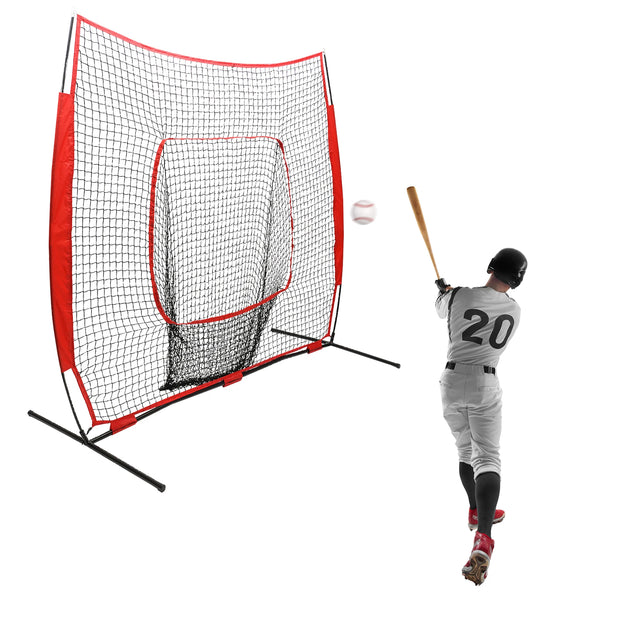 Baseball Softball Hitting Pitching Practice Net with Carry Bag for Indoor or Outdoor Use
