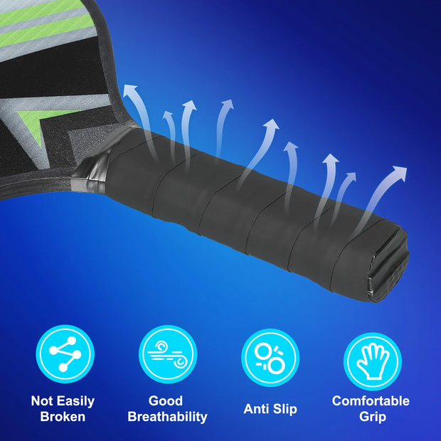 4 Premium Wood Pickleball Rackets 4 Pickleball Balls 4 Cooling Towels a Carry Bag