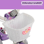 Girls12/14/16 Inch Bicycle with Basket and Stabilizers