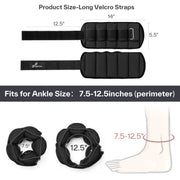 1Pair 10lb Leg strap Ankle Weights  for Women, Men