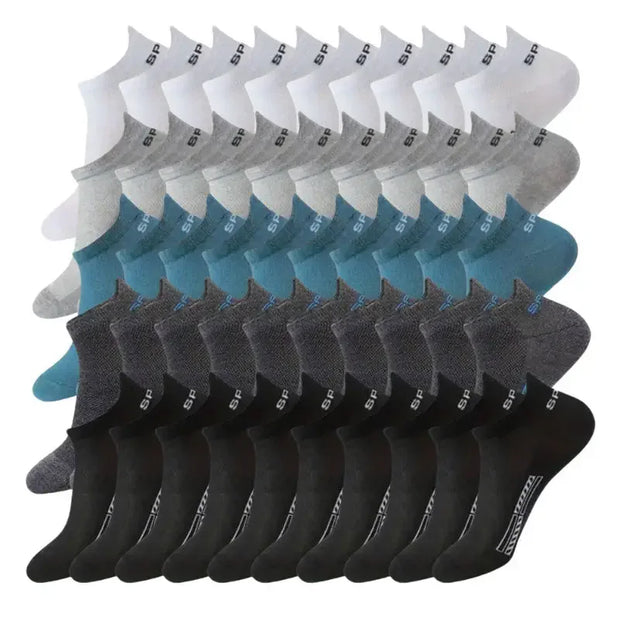 50 Pairs of Men's Low Cut Running Fitness Sports Socks