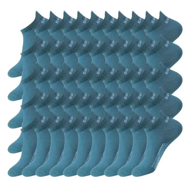 50 Pairs of Men's Low Cut Running Fitness Sports Socks