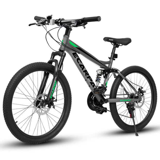 21-Speed Dual Full Suspension Mountain Bike 24/26/27.5 Inch