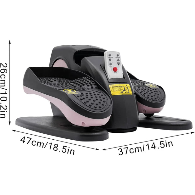 2-in-1 Sitting Foot Pedal Mini Elliptical Exercise Equipment with LCD Screen Remote Control