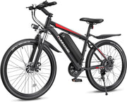26'' 1000W Electric Mountain Bike with 48V 374.4WH Removable Battery