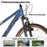 26 Inch Mountain Bike, 21 Speeds, High-Tensile Steel Frame, V Brake, Hardtail MTB