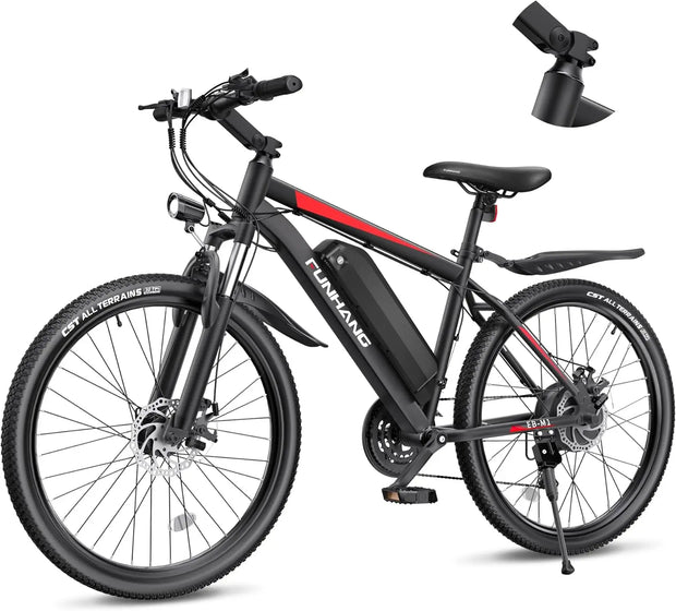 26'' 1000W Electric Mountain Bike with 48V 374.4WH Removable Battery