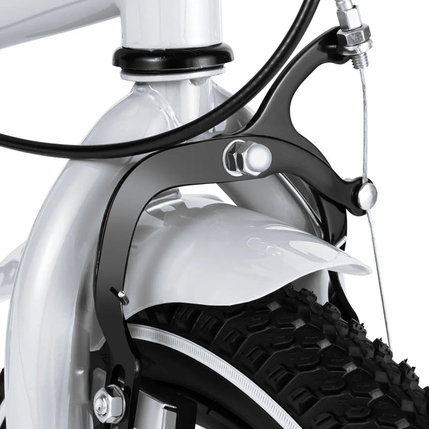 14" Children's Stabilized Training Bike with Handbrake Removable Wheels for Kids 3-6 Years