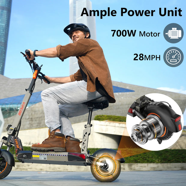 Portable Folding Design Electric Scooter 10 Inch Off-road Air Tire 700W Motor 48V13AH Battery