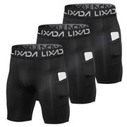 3 Pack Men Active Workout Underwear with Pocket