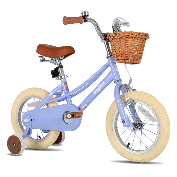 Girls Bike For Toddlers & Kids, 12" 14" 16" 20" with Training Wheels, Basket & Kickstand