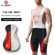 Pro Summer Shockproof 5D GEL Pad Cushion MTB Bicycle Bib Tights