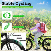 7 Speed 20" High Carbon Steel Kids Bike w/ Double Disc Brake