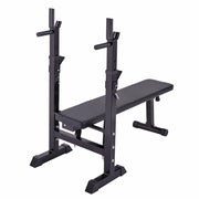 Adjustable Folding Multifunctional Workout Bench with Squat Rack