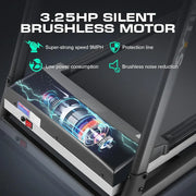 Folding Treadmill With TV Screen, WiFi and HiFi Speakers