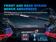 1200W Foldable E-Scooter for Adults -Max Speed 30MPH, 48V 13AH/23.4AH, 11"Off-Road Tires