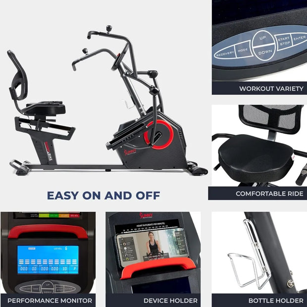 Elite Cross Trainer & Elliptical Machine with Arm Exercisers, Easy Adjustable Seat with App Enhanced Connectivity