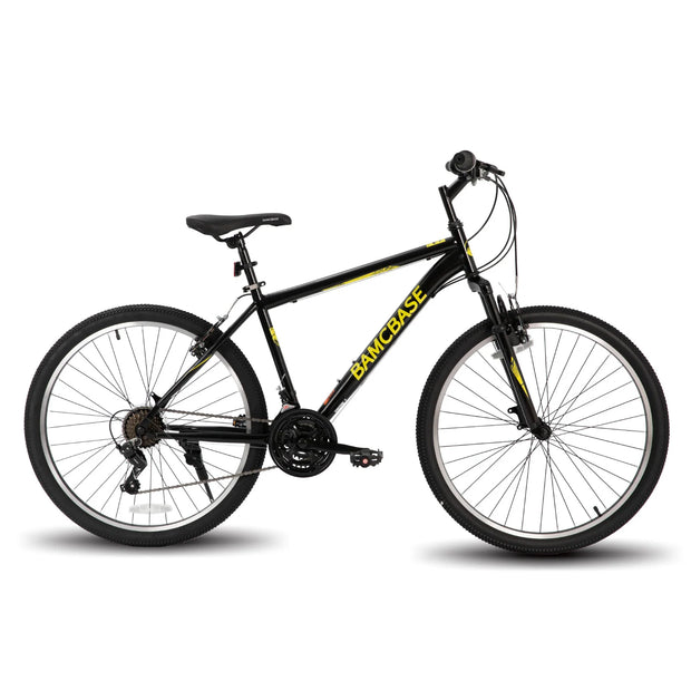 26 and 27.5 Inch Mountain Bike with 21 Speeds, High-Tensile Steel Frame, V Brake for Adult