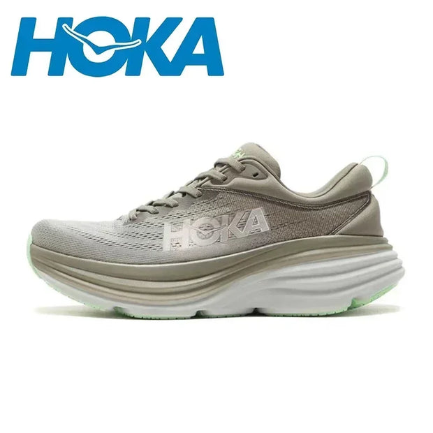 Original HOKA Bondi 8 Sport Road Running Breathable Anti Slip Cushioning Shoes for Men and Women