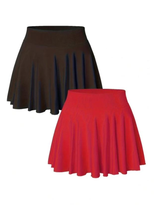 High-Waist Tennis Skirt Shorts for Women