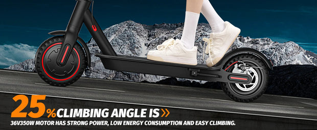 Lightweight 350W Foldable Electric Scooter for Adults and Teens with APP Support