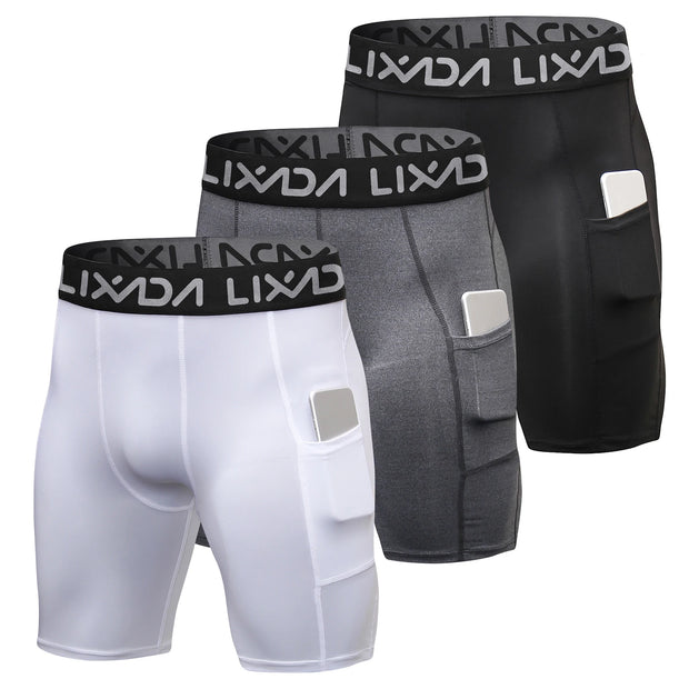 3 Pack Men Active Workout Underwear with Pocket