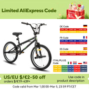 20 inch Freestyle Kids BMX Bike 360 Degree Gyro & 4 Pegs