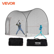 12/22/33/40 FT Heavy Duty Portable Baseball Enclosed Batting Pitching Cage Net with Carry Bag