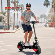 1200W Foldable E-Scooter for Adults -Max Speed 30MPH, 48V 13AH/23.4AH, 11"Off-Road Tires