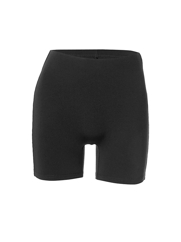 Women s High Waist Stretchy Solid Cycling Shorts with Elastic