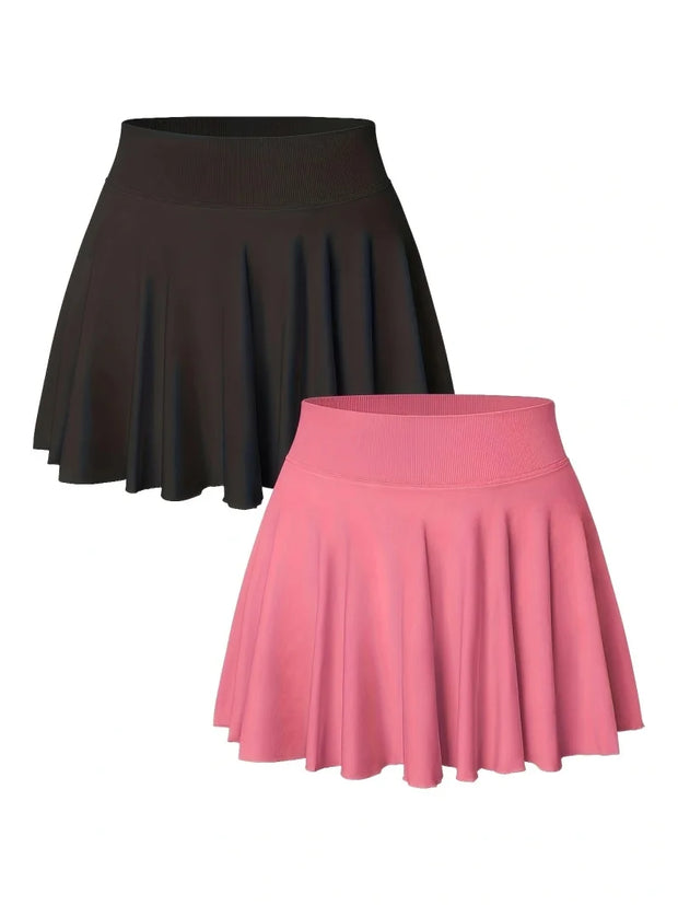 High-Waist Tennis Skirt Shorts for Women