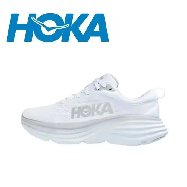 Original HOKA Bondi 8 Sport Road Running Breathable Anti Slip Cushioning Shoes for Men and Women