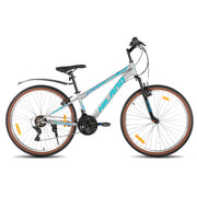 26 Inch Mountain Bike, 21 Speeds, High-Tensile Steel Frame, V Brake, Hardtail MTB