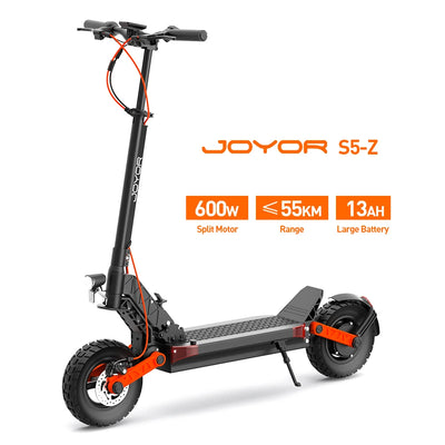 Adult Electric Scooter 600W Motor 48V13AH Battery Foldable E-Scooter 10" Off-Road Air Tire