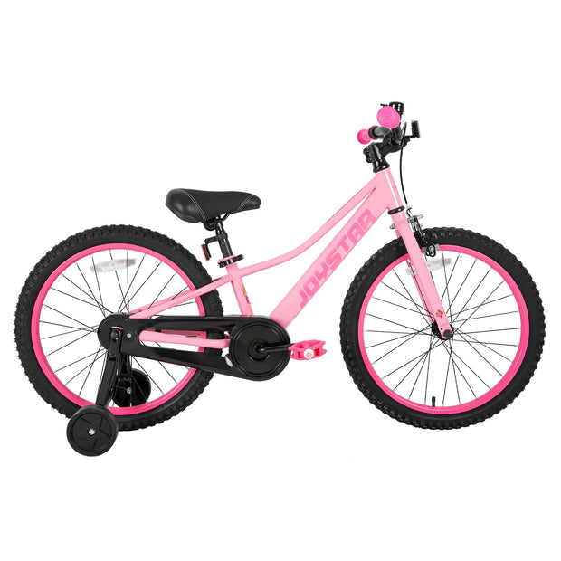 20 Inch Kids Mountain Bike with Training Wheels and Handbrake for 7-12 Years Old Boys and Girls
