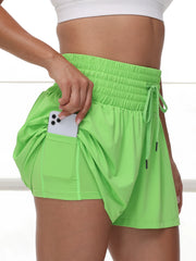 2 in 1 High Waisted Gym Yoga Workout Running Tennis Golf Athletic Skort