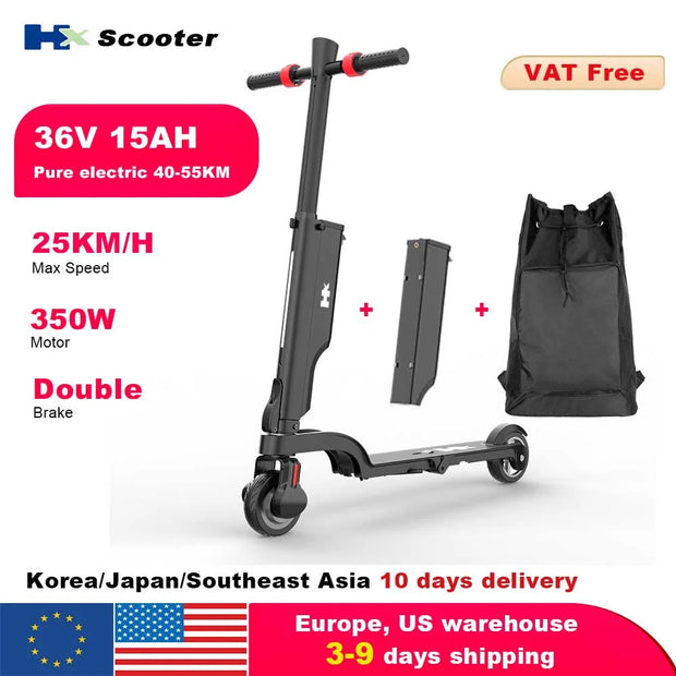 Foldable 350W 25KM/H 7.5AH 36V E Scooter
