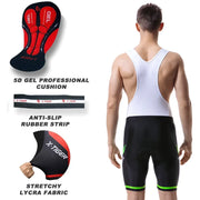 Pro Summer Shockproof 5D GEL Pad Cushion MTB Bicycle Bib Tights