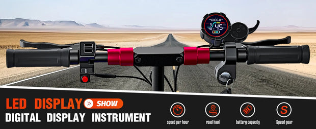 1200W Foldable Electric  Commuter E-scooter with Seat for Adults 11'' Off-road Tires