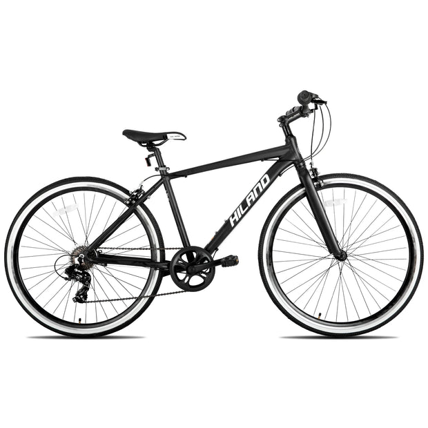 Step-Over or Step-Through Frame Hybrid Urban Commuter Bike, 7 Speeds