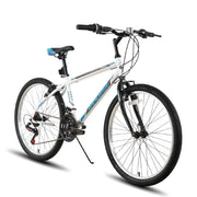 24/26 inch Mountain Bike for Men Women, 21 Speeds High-Carbon Steel Frame