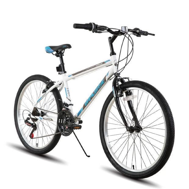 24/26 inch Mountain Bike for Men Women, 21 Speeds High-Carbon Steel Frame